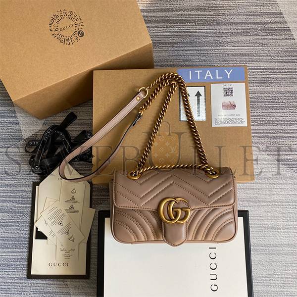 GUCCI MARMONT MATELASSÉ MINI BAG ‎446744 DTDIT2 （23*14*6cm）